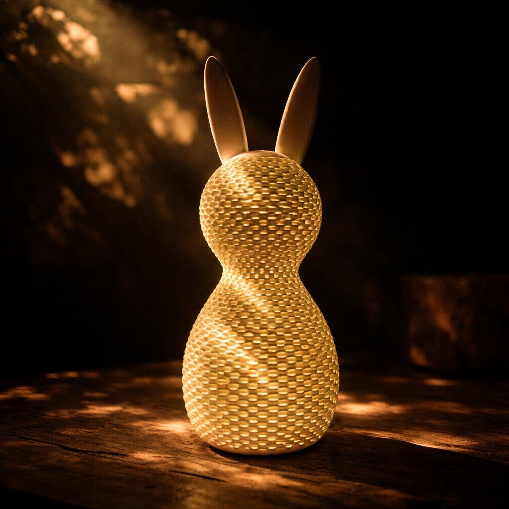 🐰 Organischer LED-Teelicht Osterhase