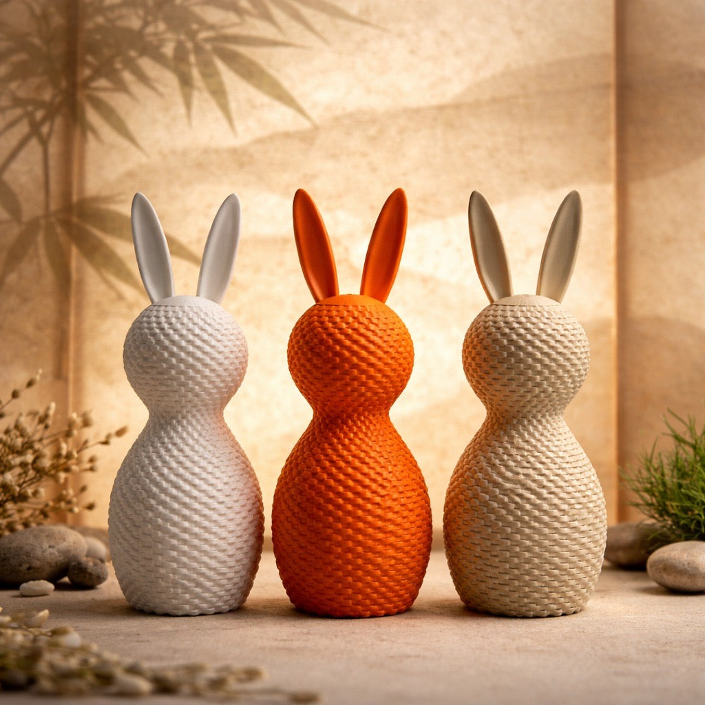 🐰 Organischer LED-Teelicht Osterhase