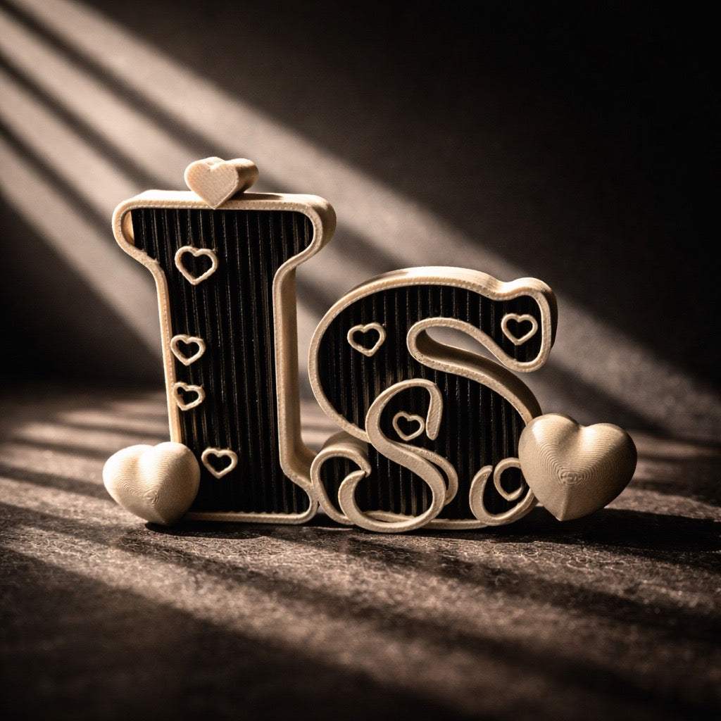 💛 „IS So“ – moderner 3D Schriftzug mit Herz 💛