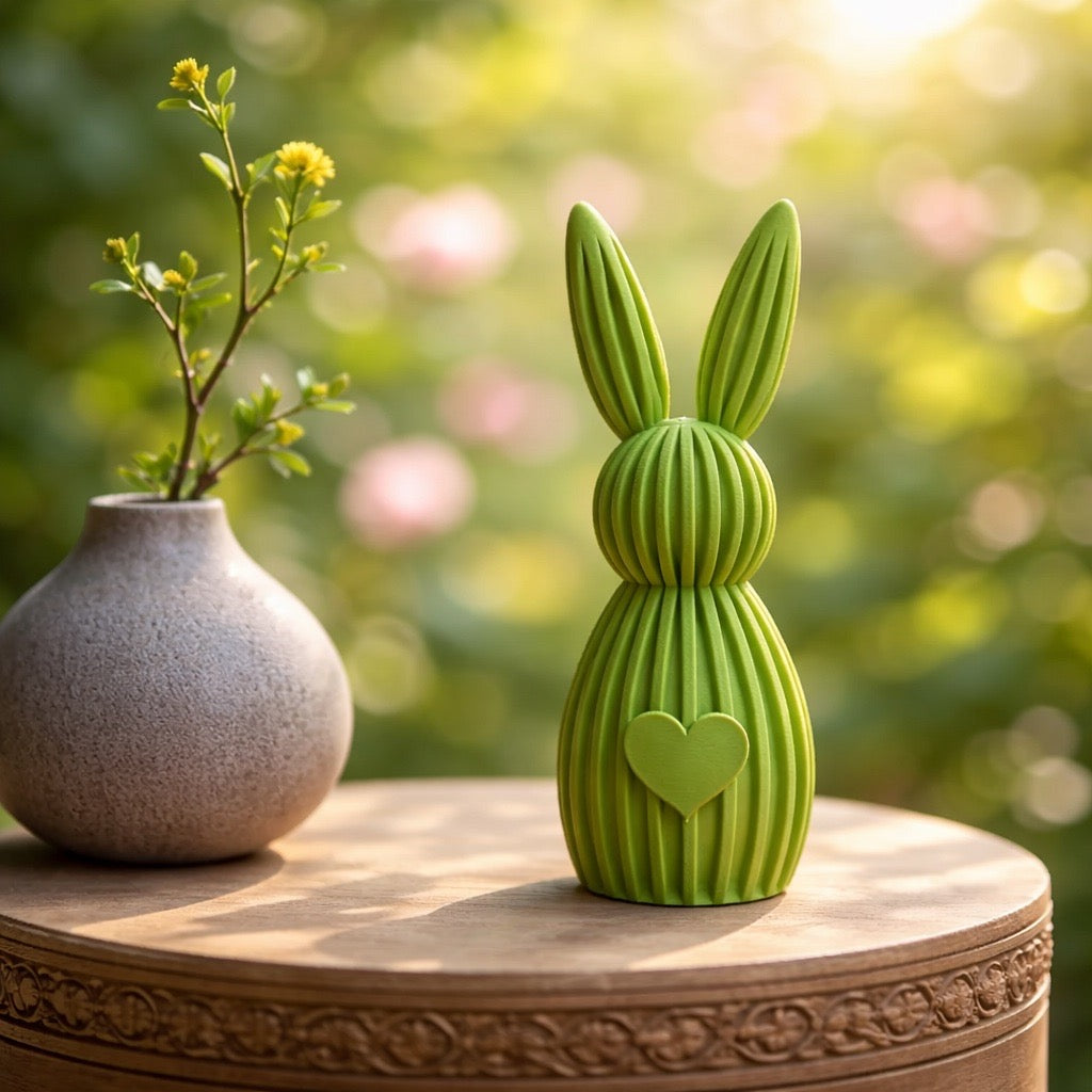 Moderner Osterhase mit Herz-Bauch 🫶🏼