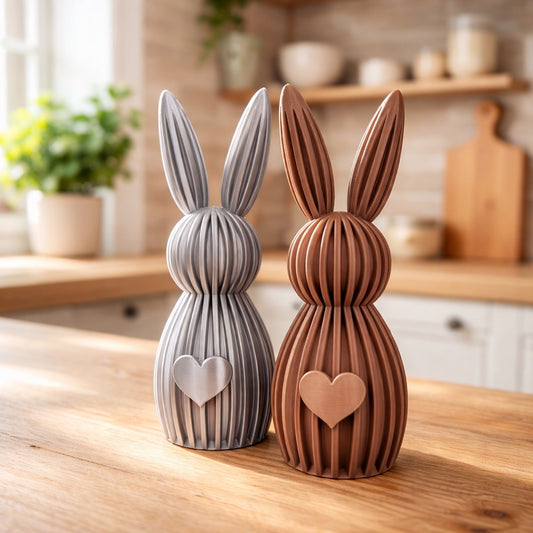 Moderner Osterhase mit Herz-Bauch 🫶🏼
