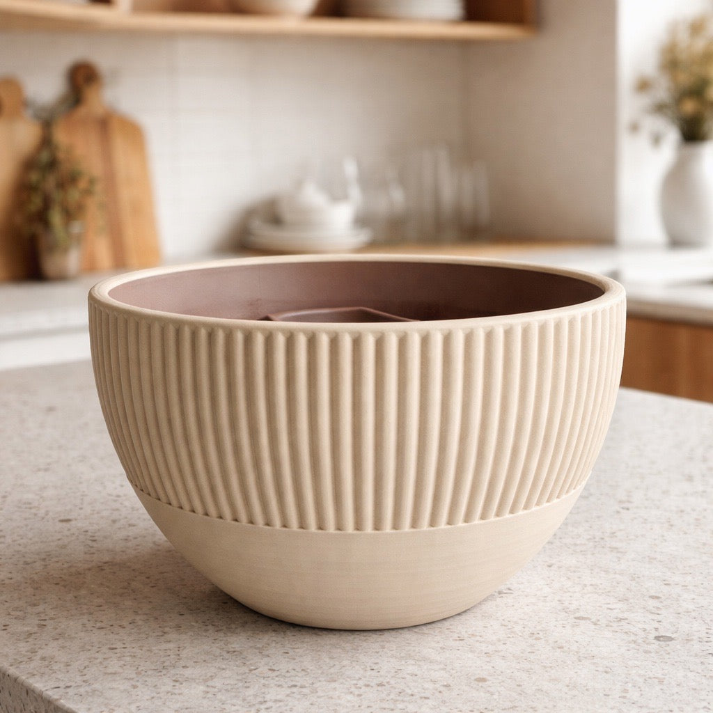 Nuss- & Pistazienschale mit integriertem Schalenfach (3-teilig) Stilvoll knuspern ohne Chaos